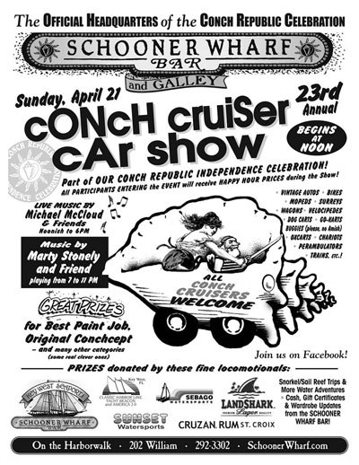 ANNUAL CONCH CRUISER CAR SHOW 2013 Flyer