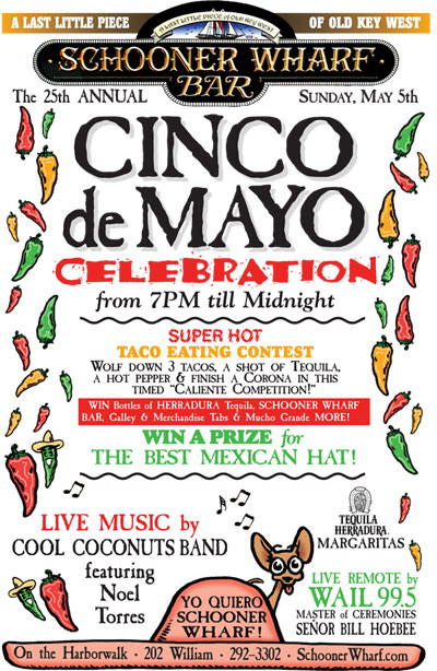 Schooner Wharf Cinco de Mayo Celebration 2019 Flyer
