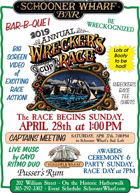 Schooner Wharf Wreckers Cup Race April 2019 Race Flyer