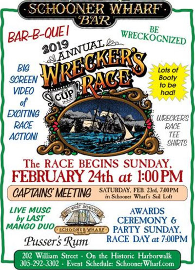 Schooner Wharf Wreckers Cup Race February Race 2019 Flyer