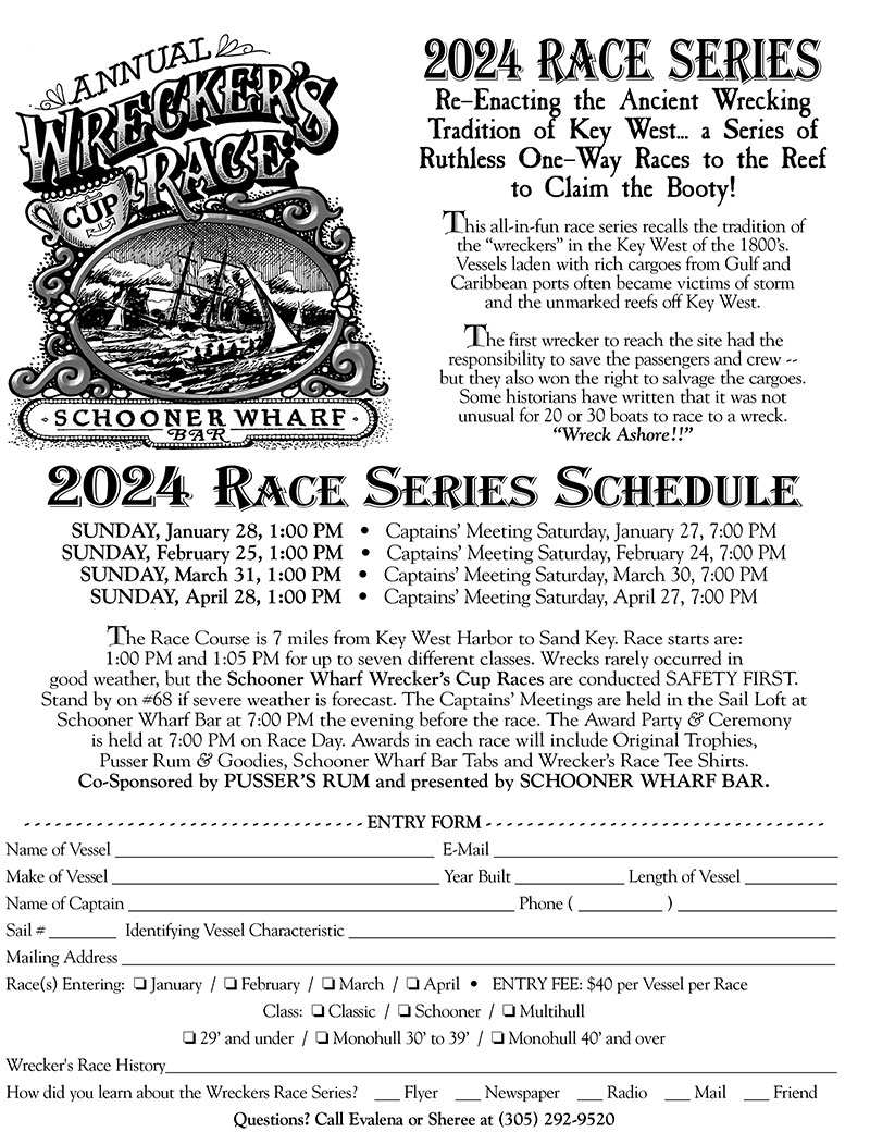 Wrecker's Race Schedule & Release Form