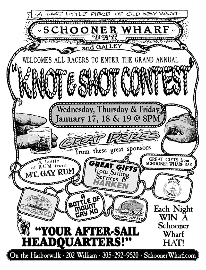 Schooner Wharf Knot & Shot Contest 